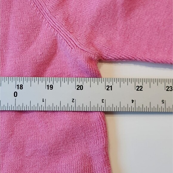 Quacker Factory Sweater Pink Sz XL Embellished‎ Beaded Rhinestones - Picture 10 of 10
